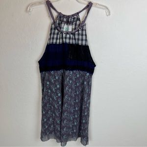 Free People halter top style dress/long tunic-Large